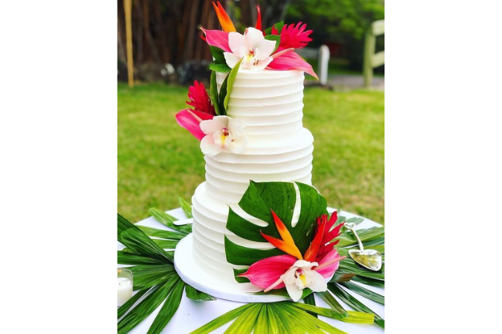 Gâteau de mariage Tropical -Féerie Nuptiale